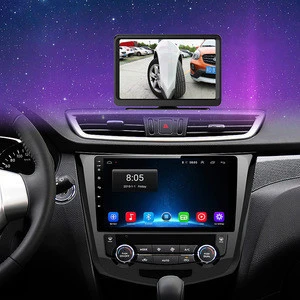 F2 auto side view camera and 7 inch 2 split display screen with car side view camera system