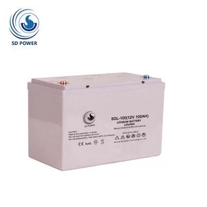 Factory direct light weight deep cycle lithium ion lifepo4 12v 100ah polymer battery akku