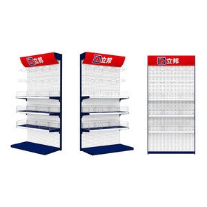 Factory Direct Metal Supermarket Display Stand Rack Shelves
