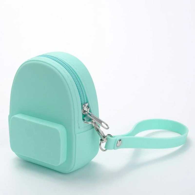 Factory Directly Sell Food Grade Silicone headphones backpack portable Storage package Coin Purse