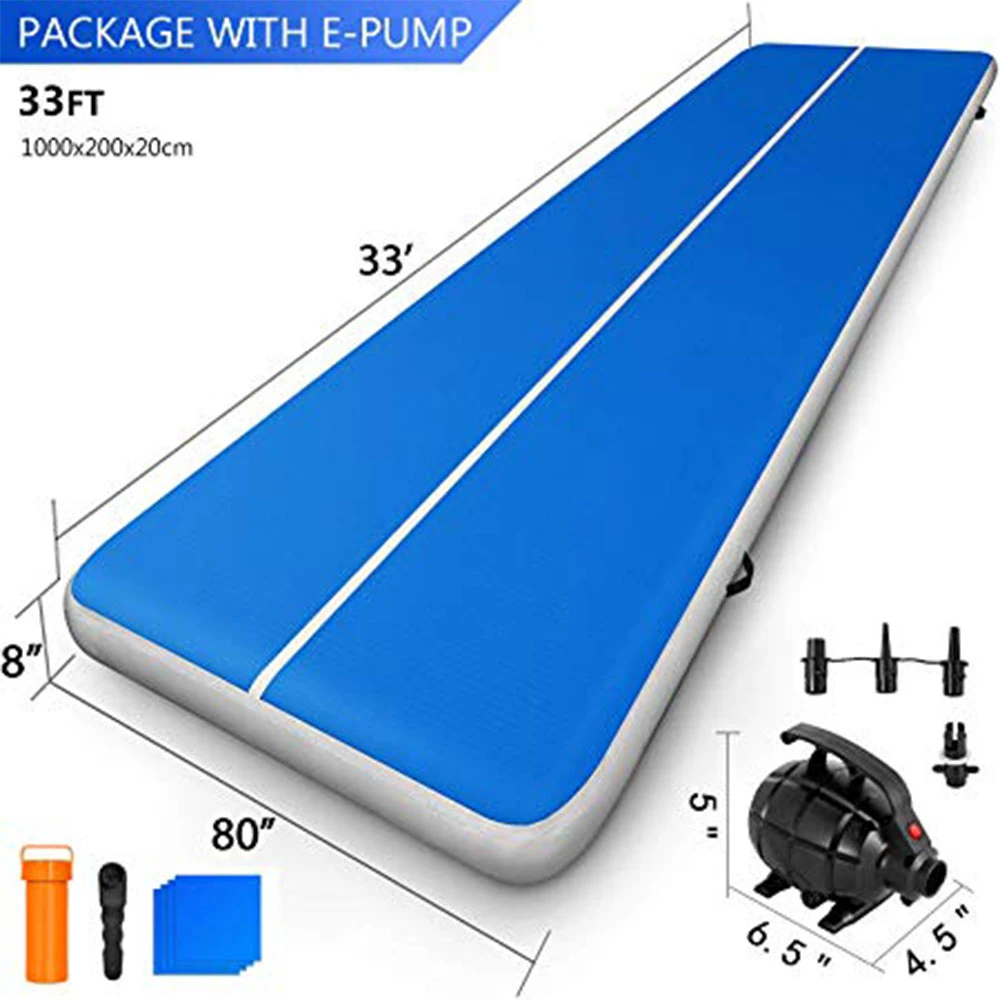 factory drop stitch fabric inflatable air track 6m wholesale air track inflatable gym mat gymnastic inflatable air track