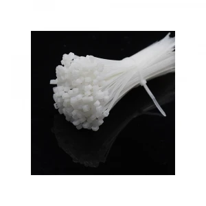 Factory made high efficiency white plastic cable tie