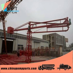 factory of concrete pump placing boom machine and other spare parts