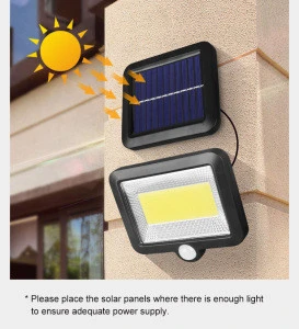 Factory Outdoor Waterproof Activated Wall Lamp IP65 Solar Motion Sensor Wall Light Outside Led Solar Light for Home Garden