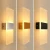 Import Factory Price Custom Made Modern Smart Control Wall Mount Indoor Hotel Bedroom Led Lamparas Wall Lamp Gold from China