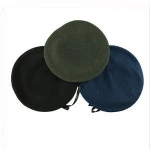 Factory Price High Quality Adjustable Army Green Black Military Men Wool beret