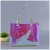 Import Factory privide custom fashion handle holographic pvc shopping bags from China