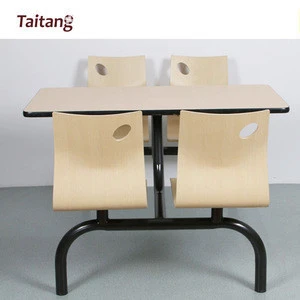 factory restaurant wood table chair set sell