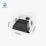 factory sale plastic cake box mousse  biscuits transparent square plastic cake container