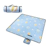 Factory supply cheap price customized outdoor camping folding cotton picnic mat waterproof for beach
