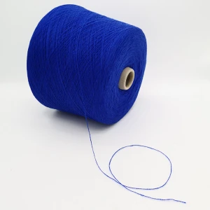factory wholesale 26NM/2 woolen 90% wool 10% cashmere dyed cone yarn  for knitting 10%cashmere 90%wool yarn in stock