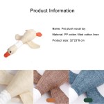Factory Wholesale Amazon Plush Linen Toy for Dogs Geese Plush Toys with Squeaker