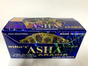 Factory Wholesale High Quality  casino  Asha Arabia blue Plastic Playing Cards  from Indian seller and manufacturer