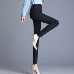 Factory wholesale trousers women jeans Button Decoration jeans women skirt made in China