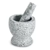 Factory Wholesales High Quality Unpolished Large Gray Mortar and Pestle Set Stone for Spice/Coffee Bean