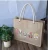 Import fancy jute bag/ jute tote bag with zipper/ plain jute bag from China