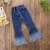Import Fashion baby Girls Denim Bell Bottoms Children&#039;s Pant Apparel Vintage Jeans from China