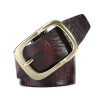 Fashion Handmade Red Genuine Leather Belt for Men