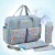 Import Fashion printed Turquoise changing nappy bags fancy maternity handbags Paragliding mummy diaper bag from China