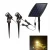 Import Fast Delivery Waterproof LED Solar Powered Spotlights with Two Lights Outdoor Solar Lights for Garden from China