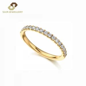 Female Fashion Round White Zircon Wedding Ring in 925 Sterling Silver Jewelry Wholesale