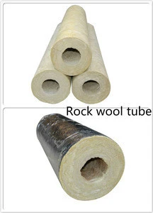 fiber fireproof thermal insulation soundproof rock wool Pipe of acoustic material tube