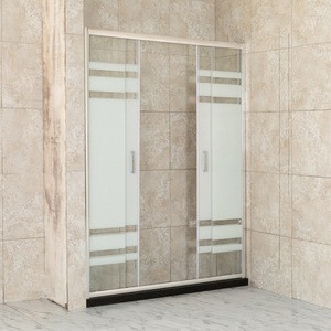 Fine quality portable shower glass screen for hotel shower room