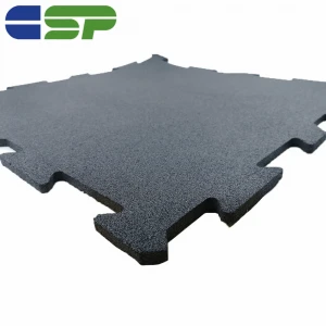 Fitness Sports Interlock Rubber Flooring Mats epdm Gym rubber tile