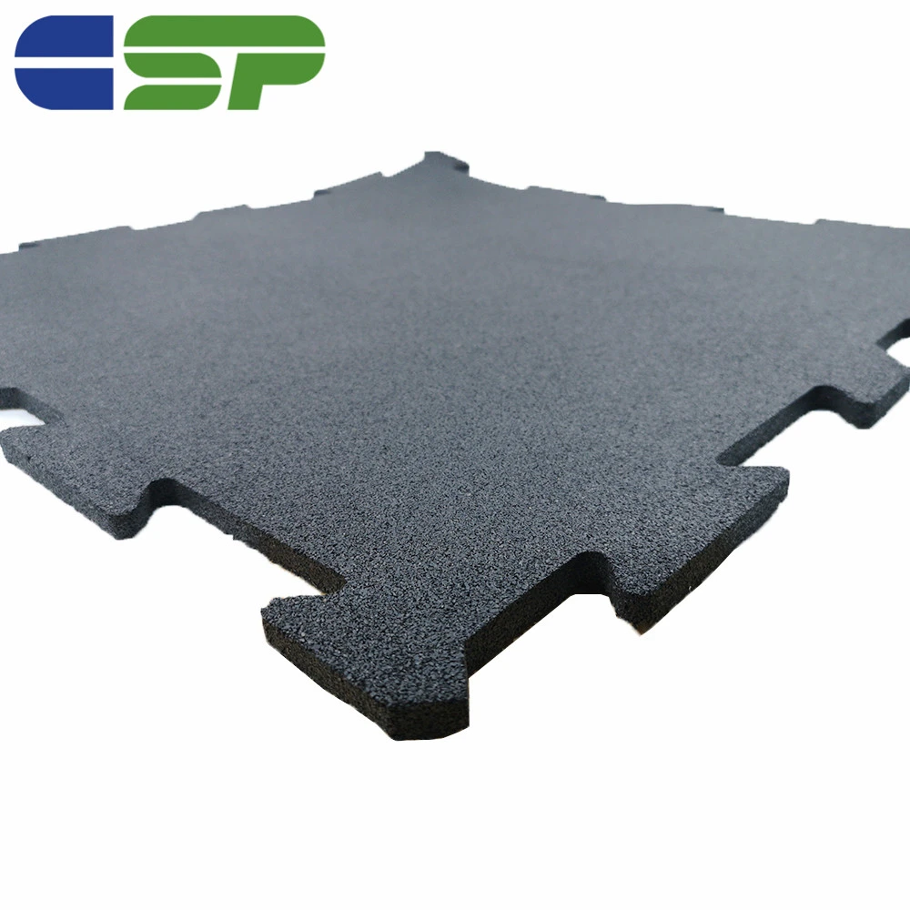 Fitness Sports Interlock Rubber Flooring Mats epdm Gym rubber tile
