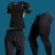 Import Fitness wear mens air breathing training suit training room 34 piece fast dry long sleeve tights running suit from China