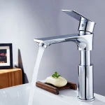 Flexible Basin Faucet Mixer Countertop Stone Lavatory Sink Mixer Apartment Economic Mixer Price