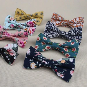 Flower decoration bow tie for men