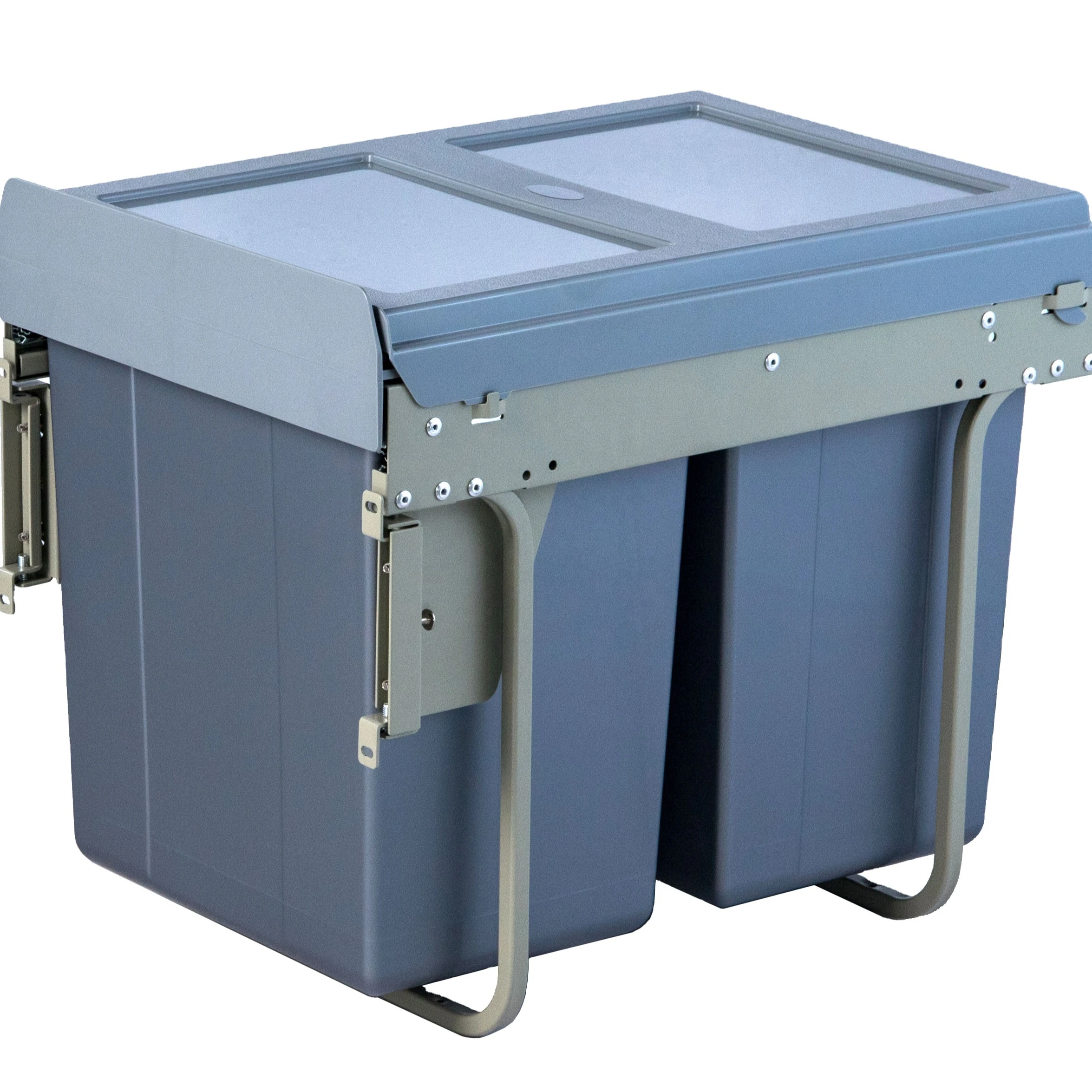 Foldable cabinet dust rubbish garbage plastic bins kitchen trash waste bin
