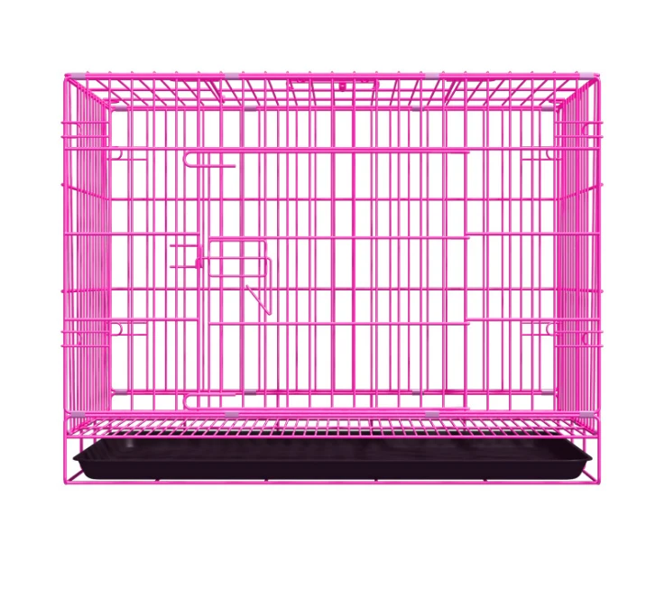 Foldable  carryable Iron  wire pet cage