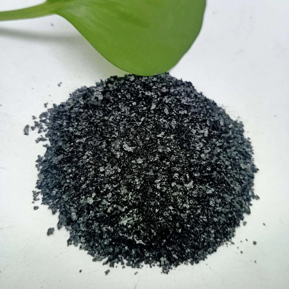 Foliar Fertilizer Super Potassium Humate Shiny Humic Acid Flakes
