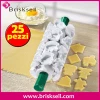 Food grade plastic cookie cutter with pin