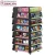 Import Four sides simple Video Store Metal Floor logo dvd cd display rack with price tag from China