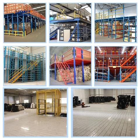 Buy Free Design Steel Mezzanine Floor Multi-tier Warehouse Racking ...