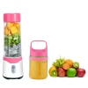 Free sample! 500ml+380ml electric mixer bottle 230w rechargeable portable mini food blender USB ice cream maker