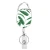 Import Free Shipping Fashion Flower Oval Yoyo Badge Holder Custom ID Retractable Badge Reel with Key Ring, Belt from China