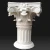 Import Front door carved marble column and marble pillar round designs from China