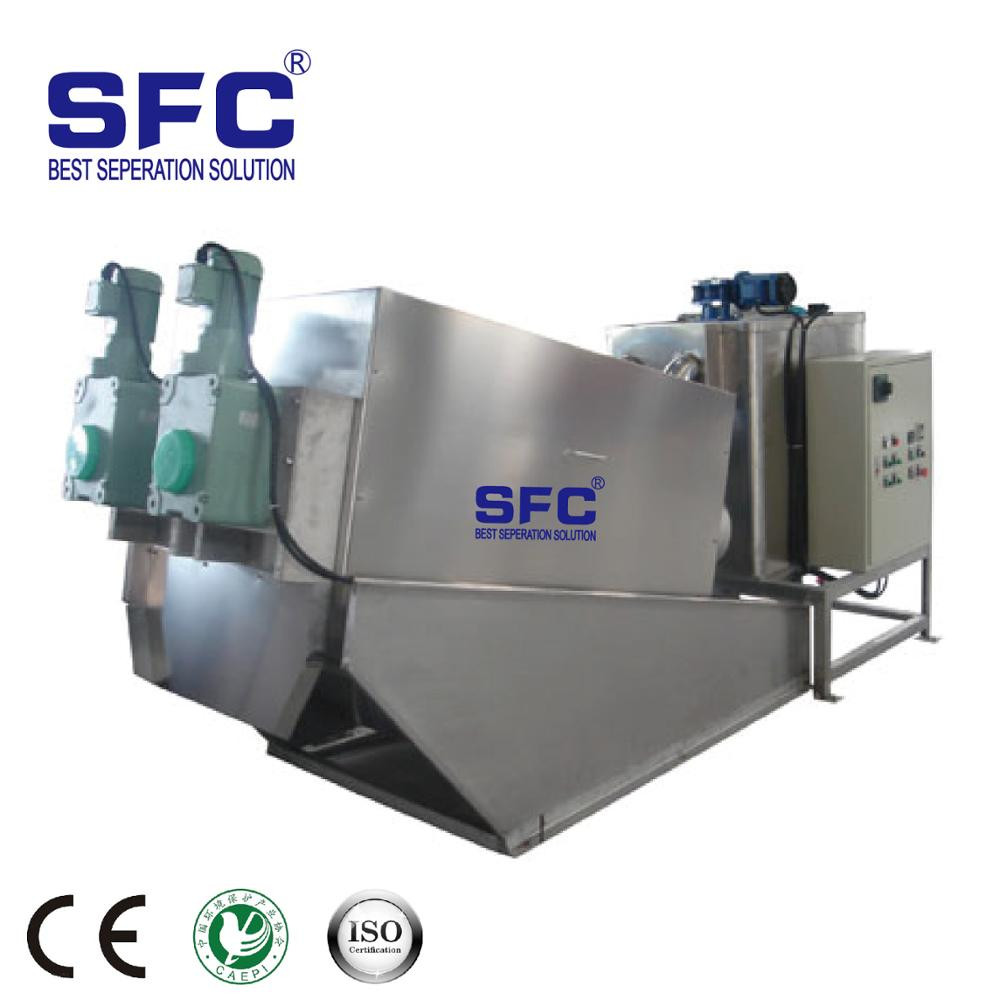 Buy Full Automatic Wastewater Treatment Screw Press Sludge Dewatering ...