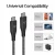 Import Full function E-mark 100W 10Gbps 20V/5A PD Fast Charging USB 3.1 C to C Type-C to Type-C USB 3.2 Gen 2 USB-C to USB-C Cable from China