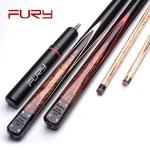 Fury BT series handmade billard stick with extension Canada ash shaft stainless steel joint inlay butt billiard kit snooker cue
