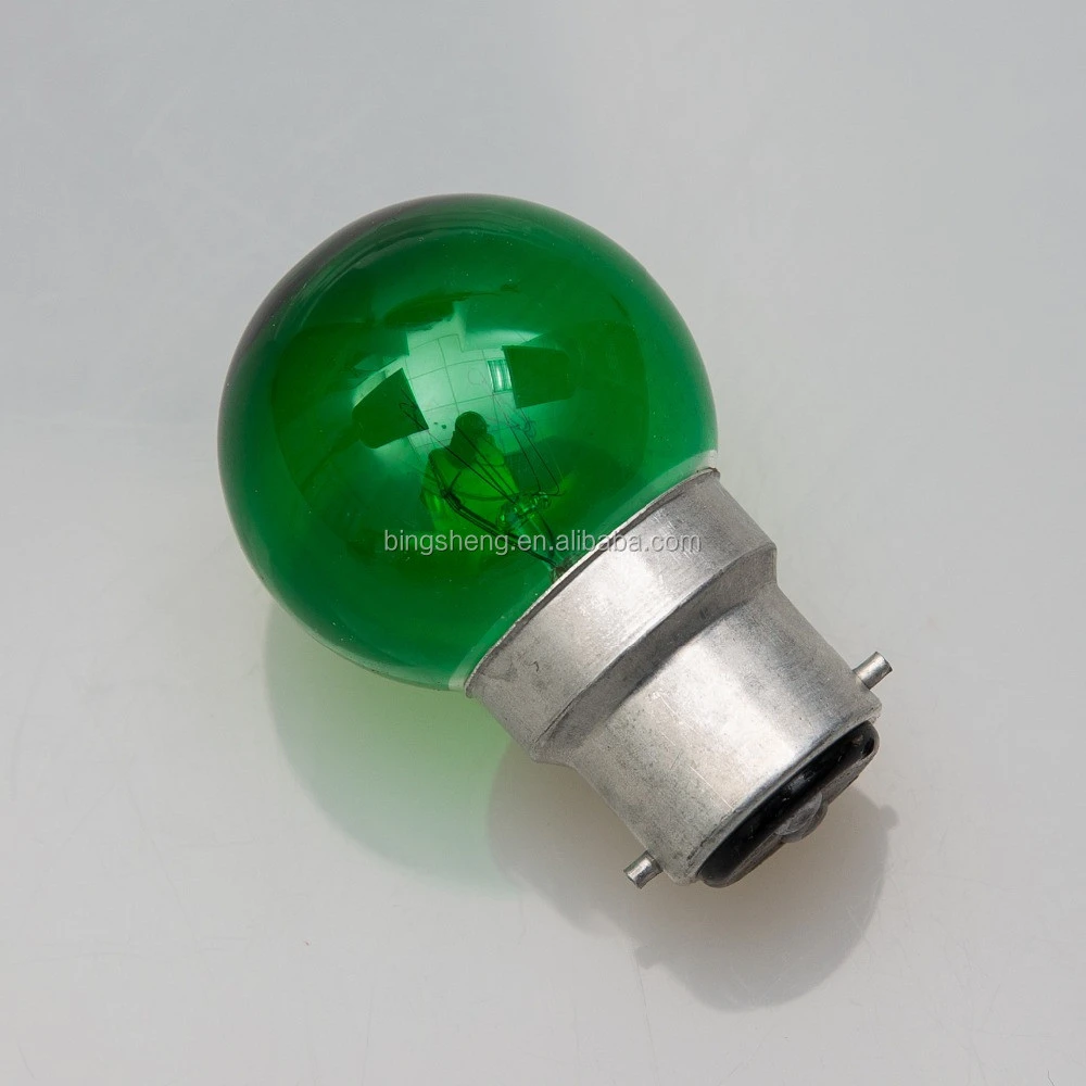 G40 220V 15W E27 Incandescent Color Bulb