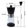 G41-0003 Manual Coffee Grinder Espresso Coffee Grinder custom logo Stainless Steel Black Kitchen accessories