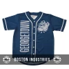 Georgetown 100% Polyester Baseball/ Softball Jersey Wholesale Custom Design Short Sleeve Jersey Shirt