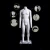 GH23 male movable parts ghost mannequins Invisible mannequin