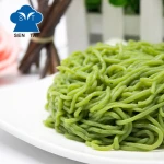 Gluten-free precooked kosher instant shirataki konjac organic pasta spinach noodles