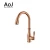 Import Gold Plated Single Handle Pull Down Kitchen Faucet from China